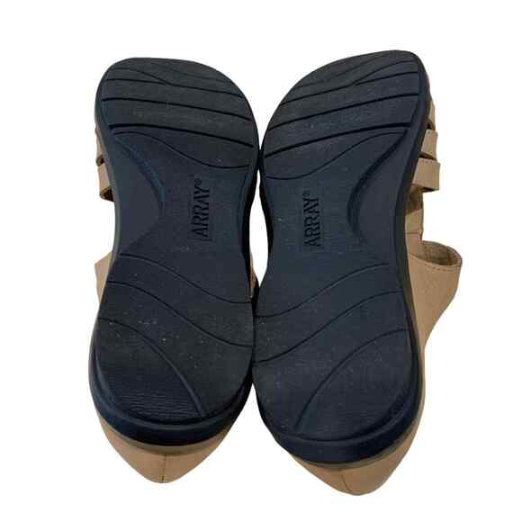 Array Aruba gladiator shoes. Leather uppers beige Closed toe size 7 - Picture 2 of 8